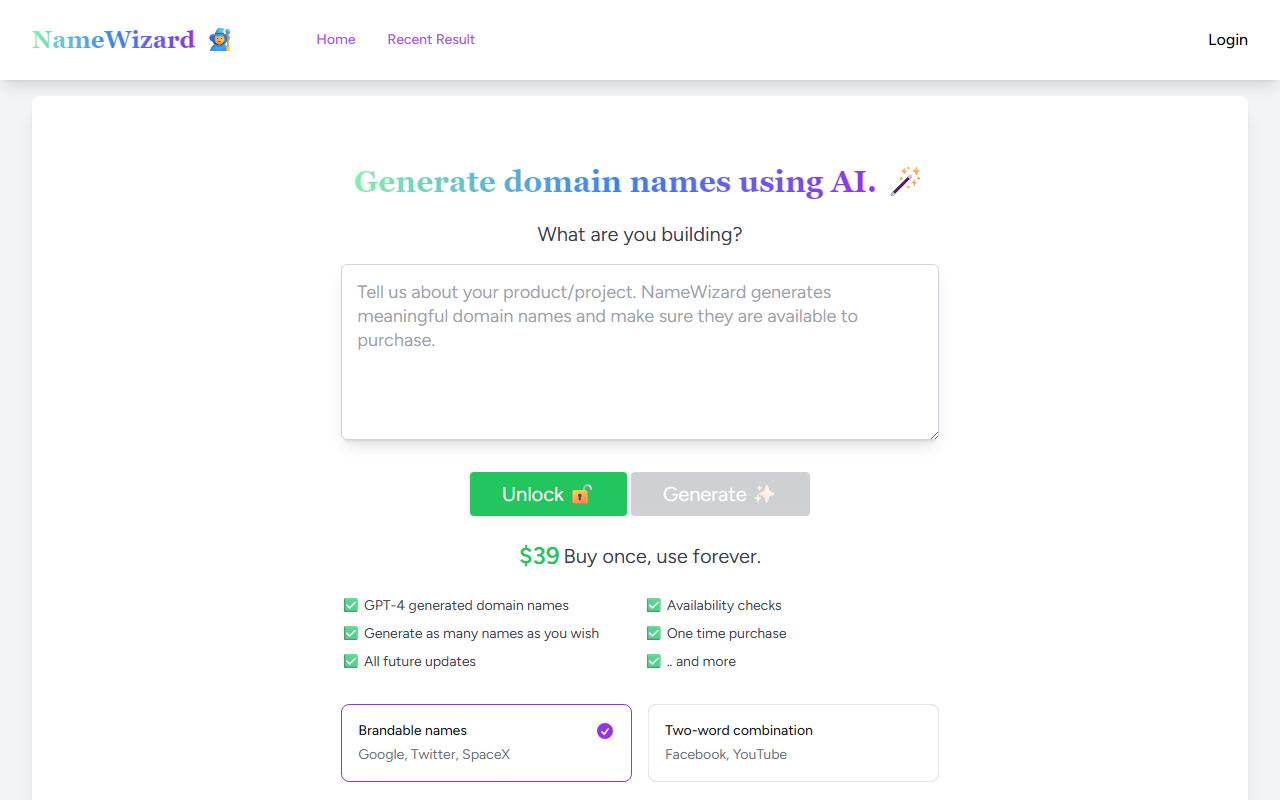 NameWizard screenshot