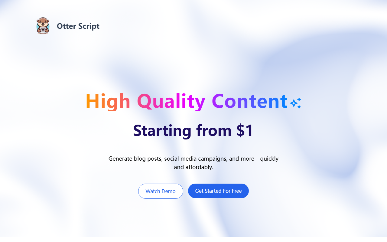 Otter Script screenshot