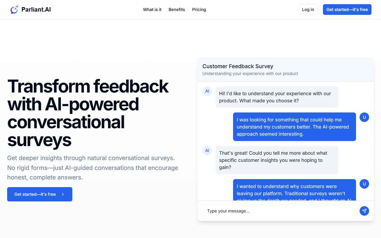 Parliant.AI screenshot