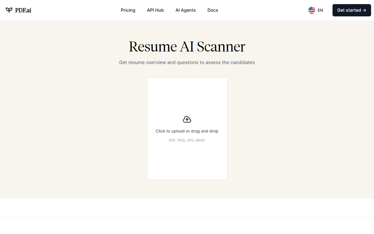 PDF.ai Free Resume Scanner & Interview Question Generator