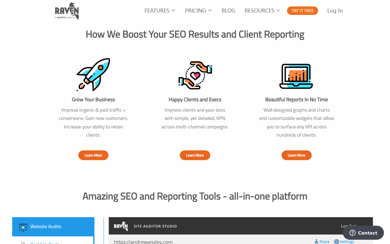 Raven Tools screenshot