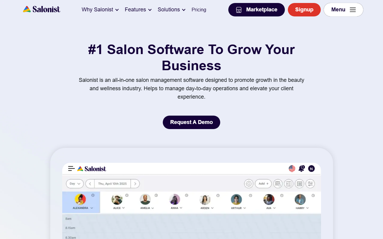 Salonist screenshot