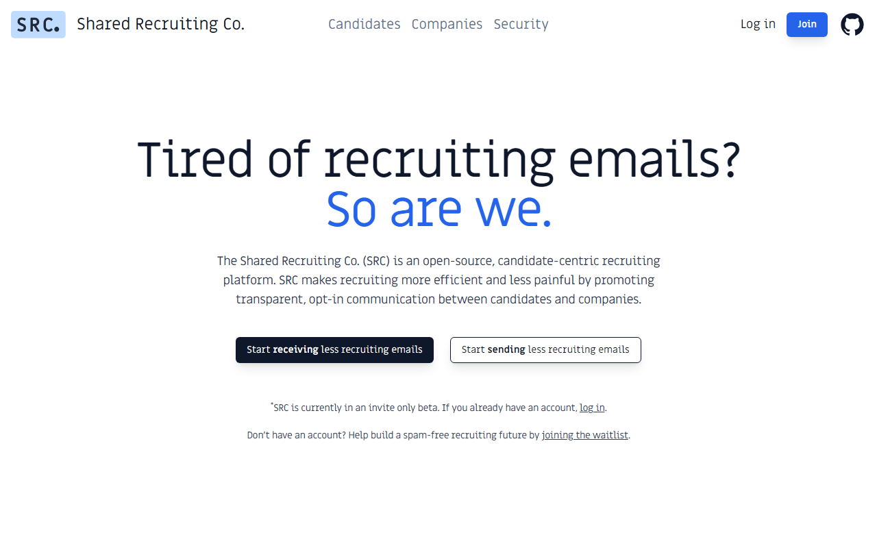 Shared Recruiting Co. screenshot