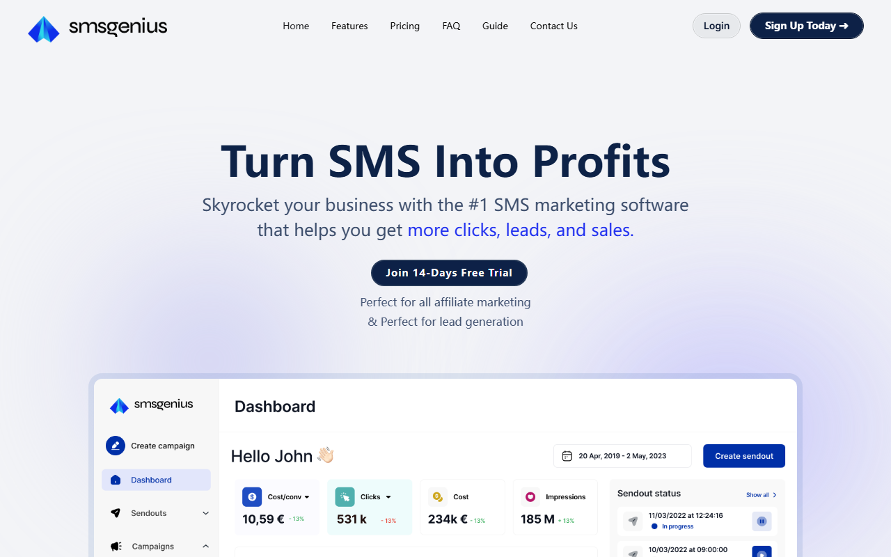 SMSGenius screenshot