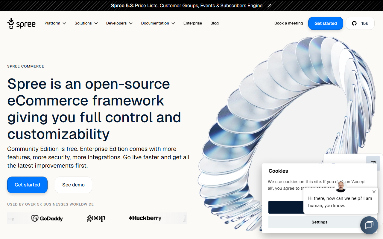 Spree Commerce screenshot