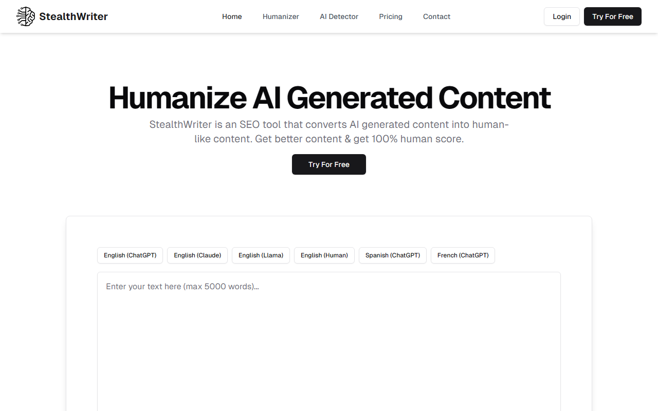 StealthWriter screenshot