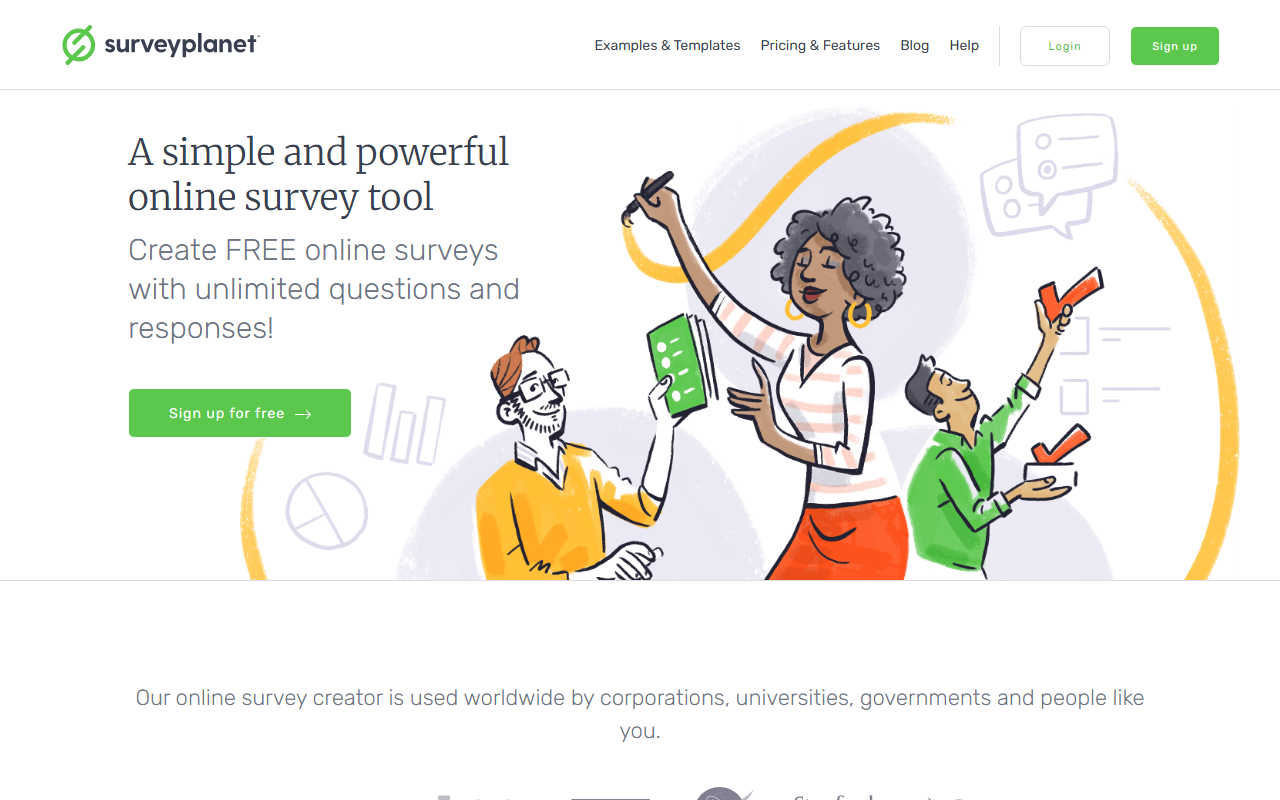 SurveyPlanet screenshot