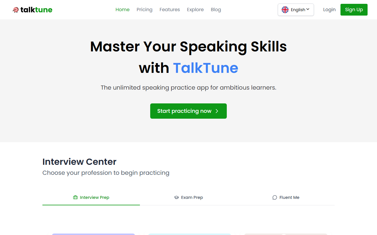 TalkTune screenshot