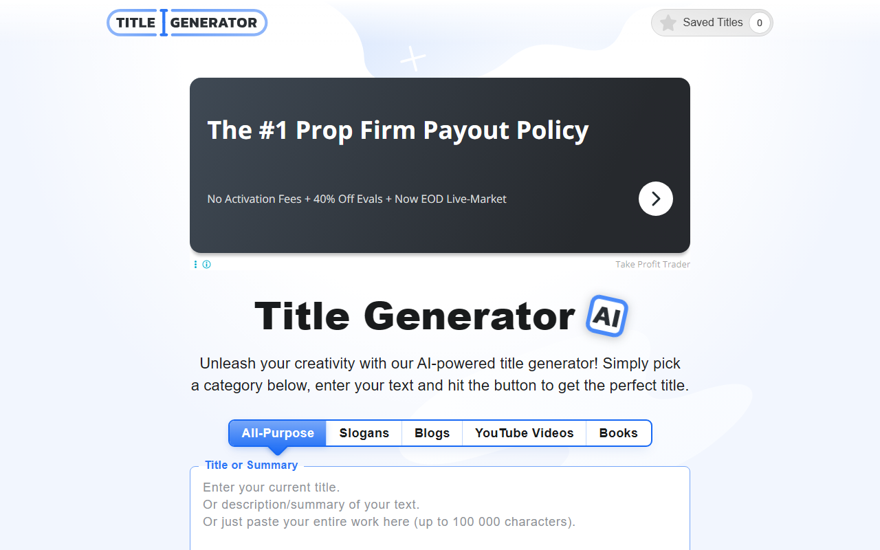 TitleGenerator screenshot