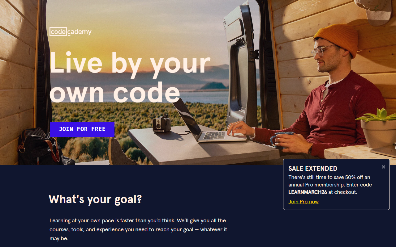 Codecademy screenshot