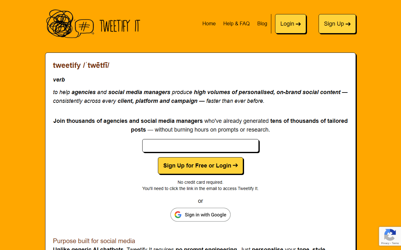 Tweetify screenshot