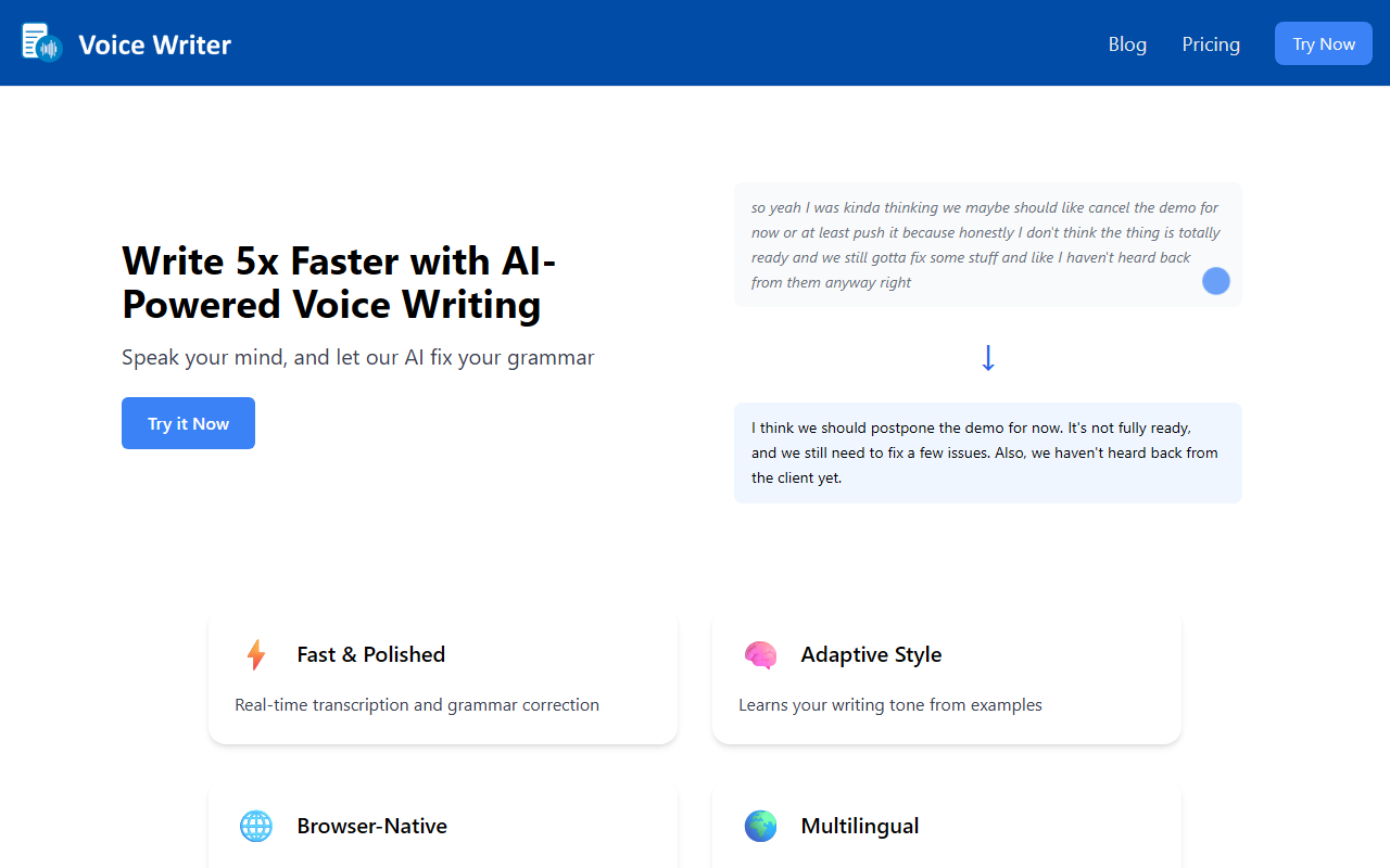 Voice Writer screenshot