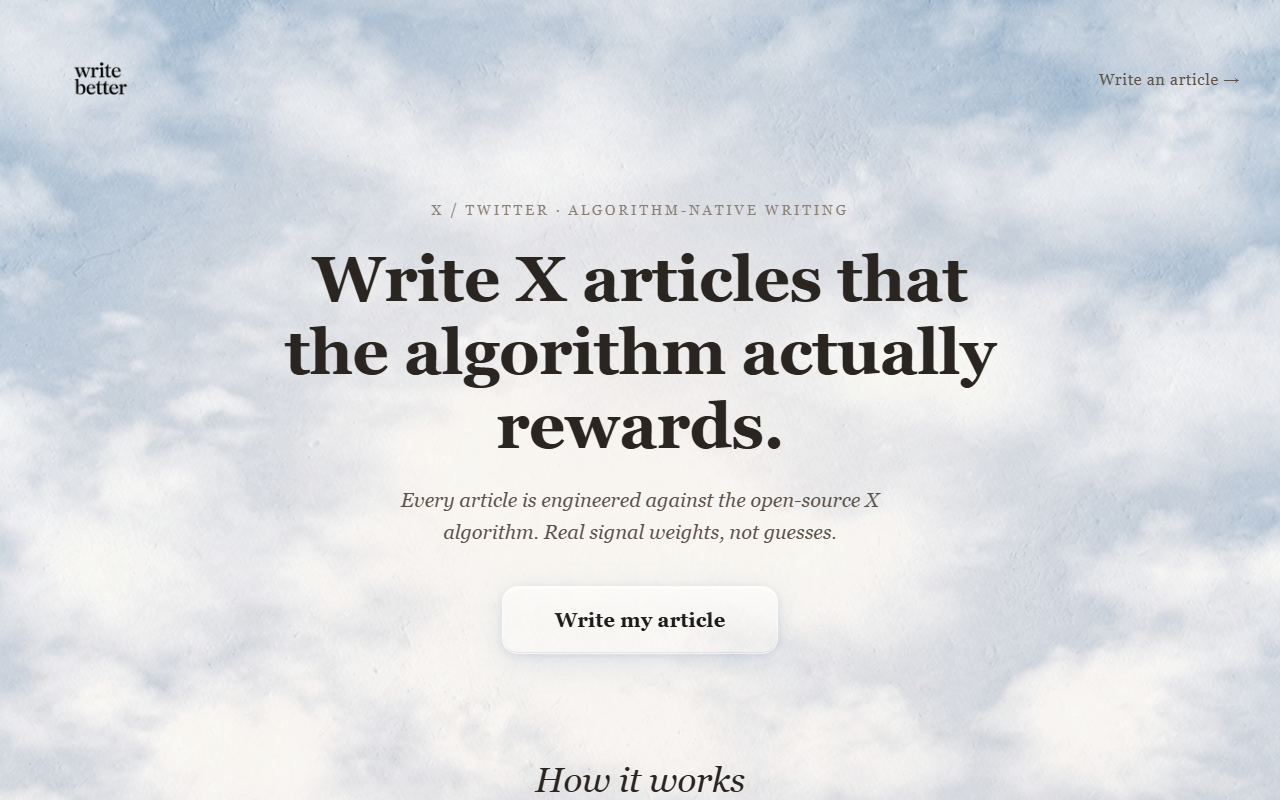 Write Better Articles screenshot